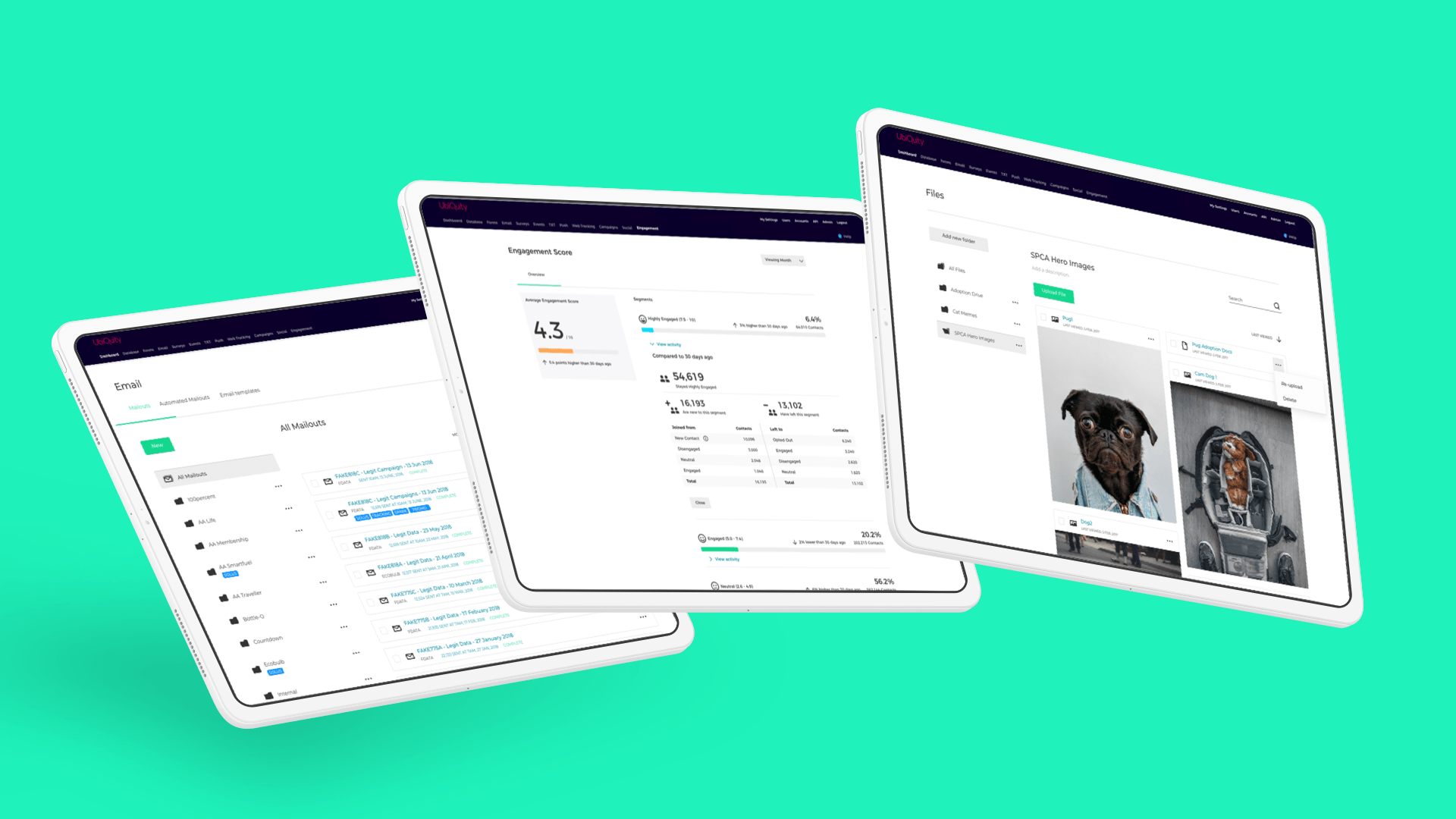 a snapshot of my work around ubiquity marketing software